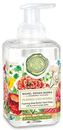 Michel Design Works Jabón de manos espumoso, p 0 ppies y posies