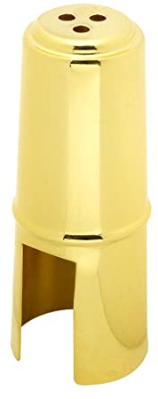 OriGlam Gold Saxophon Kappe Saxophon Mundstück Schutzkappe Metall Saxophon Klarinette Mundstück Abdeckung Saxophon Zubehör (Tenor)
