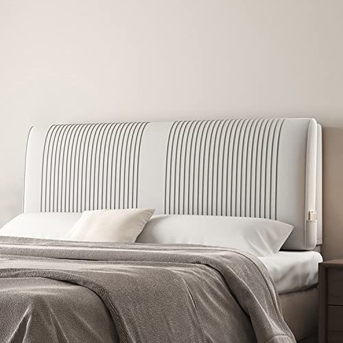 ZZYK Rechteckiges Wandkissen Bett Kopfteil Tufted Gepolstertes Kopfteil Moderne Volle Kopfteile Große 10cm Dicke Bolster Für Tatami Home Schlafzimmer,Grau,No Headboard 78.7
