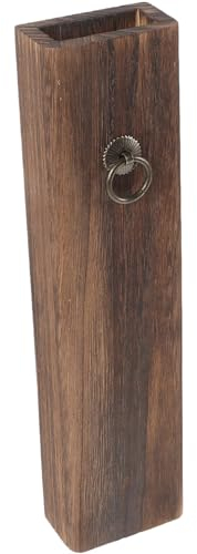 DOITOOL 2 Stück Wandpflanzgefäße Aus Holz Für Zimmerpflanzen Wandvase Für Trockenblumen Und Künstliche Grünpflanzen Hängende Wandpflanzgefäße Für Die Dekoration Von Wohnzimmer Und