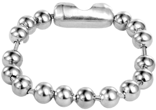 Jude Jewelers Stainless Steel 8mm Beads Chain Strand Bracelet (Silver)