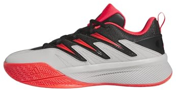 Adidas Sneaker da Basket Unisex per Adulti, certificata Dame 3, Nero Lucido Rosso Grigio, 44 EU