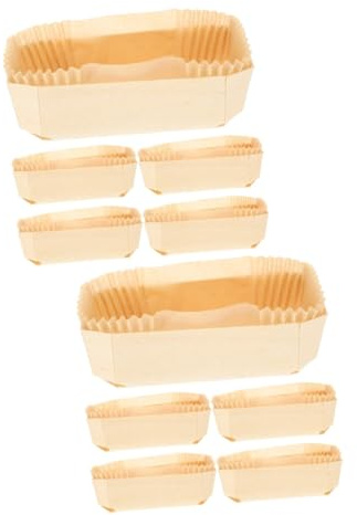 Mikinona 2sätze Holzbackform Papier-inlay Antihaft Hitzebeständig Für Kuchen Toast Lasagne Mehr Gleichmäßige Wärmeverteilung Für Backergebnisse