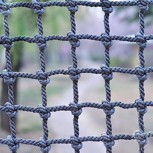 KjoiDWz Playground Rope Net Protective Safety Net Climbing Net For Kids Climbing Cargo Netting Obstacle Course Training Climbing Net Net Yard Frame Climbing Net, Treehouse Rope Ladder(3*5m(9.9*15.15ft