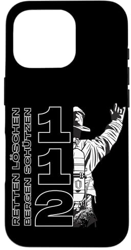 Feuerwehr Retten, Löschen, Bergen, Schützen 112 Herren Mann Hülle für iPhone 16 Pro