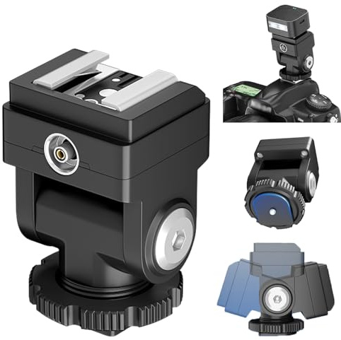 Hot Shoe Extender Standard Hot Shoe Riser Adapter for Godox IM30 IM20 Mini Flash, Raises Flash Height to Reduce Lens Shadow, for Ulanzi SL01, for Mealight F1, for Viltrox Z1, for Zeniko ZF04 ZF08