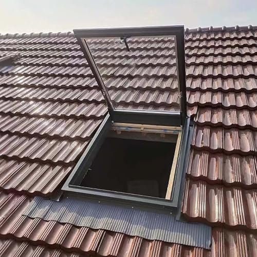 Lucernario, Finestra per Tetto Trasparente, Finestra di Uscita per pozzo di Illuminazione per capannoni, Tende da Tetto, seminterrati, Garage, verande e Ingresso Esterno per soffitta, Porta