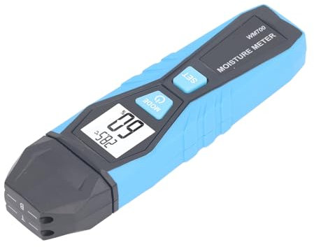 Marhynchus 4 en 1 Probador de Humedad, Pantalla LCD Digital Tester Detecta Madera, Cemento, Ladrillo, Humedad, Temperatura, 1 X Destornillador Incluido, para Fugas de Agua, Detección de Anomalías