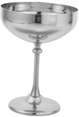 Cabilock Coppetta in Acciaio 304 Piede Coppette Per Dessert e Cocktail Per Gelati Budini e Snack Materiale Resistente e Facile Da Pulire Design Elegante Per Servire Cibi e Bevande