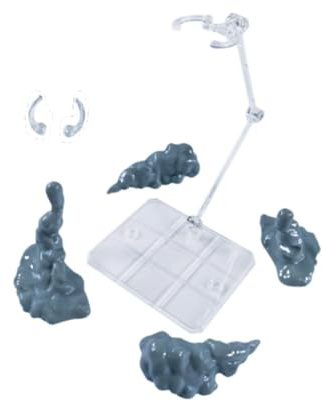 SZLIFE Présentoir de modèles à effet de fumée pour figurines, accessoires de scène de diorama, accessoires de fumée artificielle pour la maison, Gris