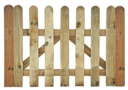 Nortene | Puerta Valla Clásica Madera 1x1 M | Cerramientos | Tratamiento Anti-UV | Natural | Madera De Pino