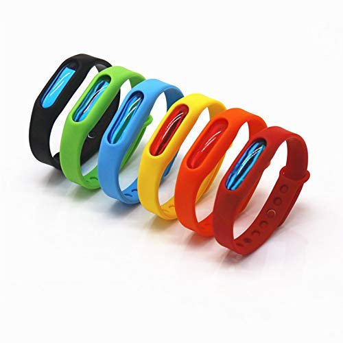 Mosquito Fly Bug Insect Killer Mosquito Killer 5 PCS Anti-mosquito Silicone Repellent Bracelet Buckle Wristband Bugs Away, Suitable for Children and Adults, Random Color Delivery Insect Killer
