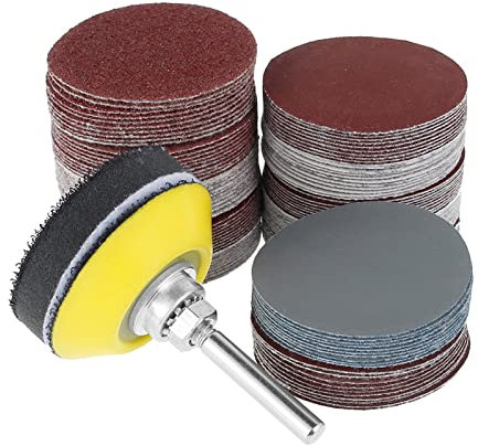 ZSBLXHHJD Abrasive Sandpaper 120 Sheet Sandpaper Disc Shackle Sandpaper Polishing Sheet Sandpaper for Drill Bit Grinder Rotary Tools 60-3000 Grit (Color : 120pcs)