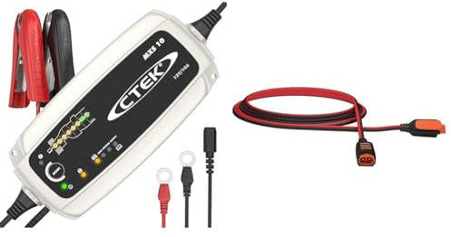 CTEK Multi MXS 10 10A 12V 8-Stage Battery Charger Conditioner & 40-134 Start/Stop CT5 Connect Extension, 2.5 m