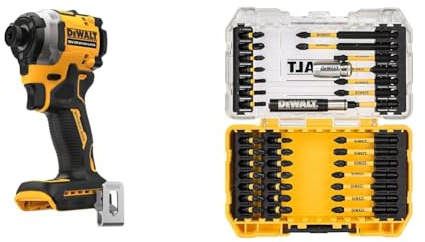 Dewalt - Visseuse à choc XR 18V Brushless (Produit seul) - DCF850N-XJ & Embout de Vissage en Coffret TOUGHCASE 37 Pièces pour Perceuse-Visseuse FLEXTORQ DT70731T-QZ