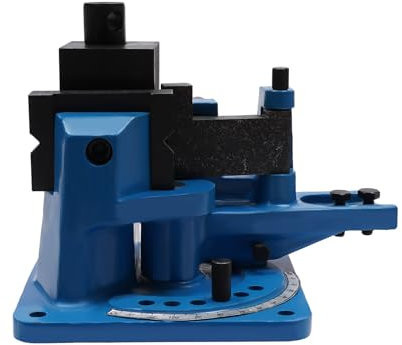 Begoniape Curvatrice angolare universale manuale piegatrice per metallo lamiera tubo 120 gradi piegatrice angolare con 5 matrici e leva di piegatura rimovibile