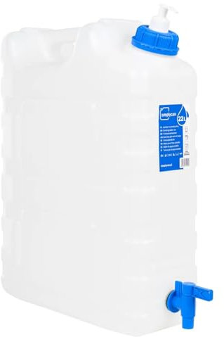 Homgoday Garrafa de Agua con Grifo y dispensador de jabón plástico 22 l Depósitos de Almacenamiento TipoB