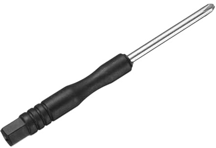 sourcing map Mini tournevis cruciforme à tête cruciforme de 3 mm, 80 mm de long, tournevis micro de précision avec poignée noire pour réparation de montres, lunettes, téléphones portables, appareils