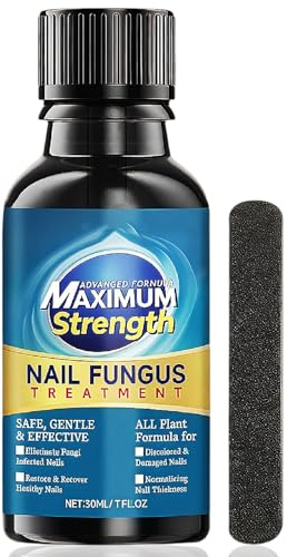 Extra Strong Fungal Nail Treatment For Toenails & Fingernails | Strengthen, Fix & Renew Damaged Nails | Anti-Fungal Nail Renewal Solutions to Repair Thicken Nails ＆ Restore Healthy Nails(30ml)
