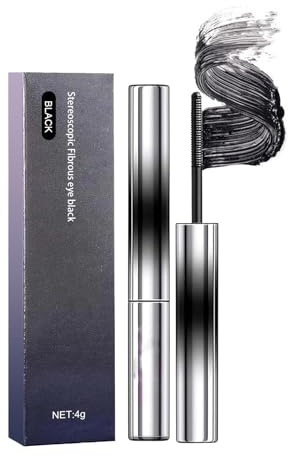 Faccelove's Ironeye Mascara, Iron Eye Mascara Facelove, 3D Curling Eyelash Irons, Iron Wand Mascaras, Ironeye Natürliche, Verlängernde & Pflegende, Waterproof, Long-Lasting And Smudge-Free (Schwarz)