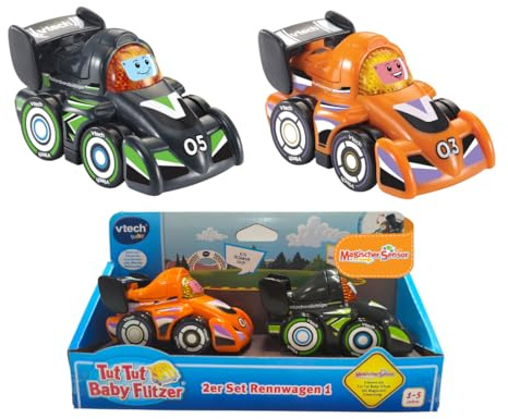 VTech TUT TUT Baby Flitzer 2er Set Rennwagen - Licht & Sound