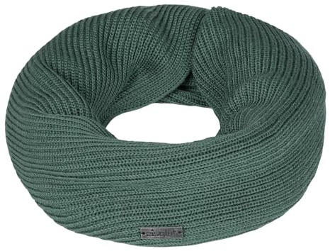 Eisglut Damen Schlauchschal einfarbiger Loop-Winterschal Blaira Merino Loop