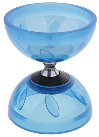 MotiveTech Diabolo Set Traditionelles Spiel Jonglieren Diabolo Spielzeug Clown, Blau, 13cm