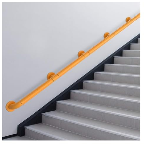 treppengeländer Badewannen-Haltegriffe, Treppenhandläufe mit Anti-Rutsch-Griff, beschichteter Handlauf, Edelstahl-Geländer, Haltegriff, geriffelt, 40 cm außen(40cm)