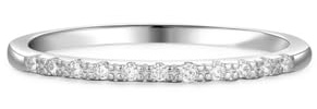 Whoiy Ring Frauen Gold 750, Verlobungsringe 18k Weissgold Halbe Ewigkeit mit Diamant Ehering Echt Gold Damenringe Größe 60 (19.1)