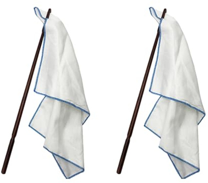 Luoilba 2X Hölzerne Flöte Putzstock Flöte Reinigungs Tuch Flöte Pflege Set Flöte Zubehör
