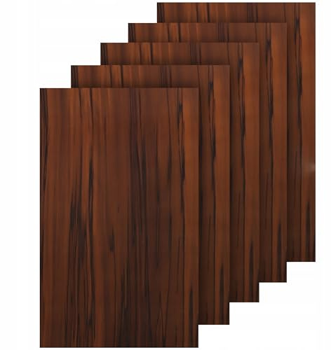 PDmedia Möbelfolie Selbstklebend 61x500 cm Nussbaum – PVC Klebefolie für Möbel, Türen & Küchen, Wasserfeste Dekofolie, Arbeitsplattenfolie
