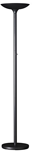Unilux Varialux Lampadaire LED 25W 3000 Lumens à Variation d'intensité Lumineuse 180 x 34 cm Noir