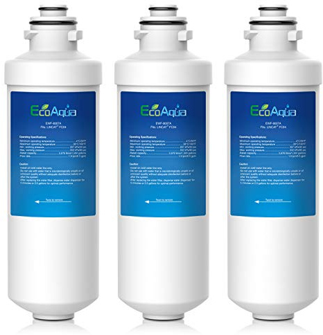 EcoAqua EWF-8007A ersättningsvattenfilter kompatibelt med Lincat FC04-filterflöde automatisk vattenkokare FX-serien; inklusive EB3FX, EB4FX, EB6TFX, EB3FX/PB, EB3FX/TT