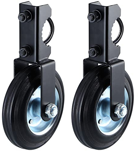 Skelang 2 Pcs Gate Support Wheel, 6 Gate Helper Wheel for Metal Swing Gate with 1-5/8 Thru 2 Gate Frame, Total Load Capacity 1200Lbs