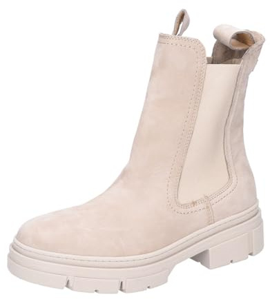 Tamaris Mujer Botines, señora Botas Chelsea,TOUCHit,Bota de Deslizamiento,Botas,Medias Botas,botín,Alto,Taupe Nubuc,42 EU