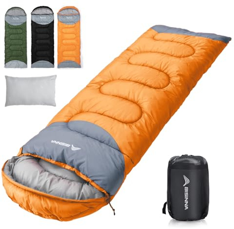 BISINNA 0 Grad Winterschlafsäcke für Erwachsene, Camping, tragbar, wasserdicht, Kompressionssack, Camping, Schlafsäcke, Rucksackreisen, Wandern, 4 Jahreszeiten