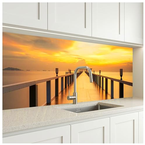 Dimex Pellicola autoadesiva per parete posteriore della cucina, 180 x 60 cm, pellicola adesiva decorativa, paraspruzzi per cucina, made in EU