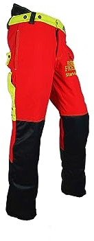 FOREST FIGHTER Start-Up AIR Schnittschutzhose - rot - Bundhose - Forsthose - Forstkleidung (XXXL, Normal)