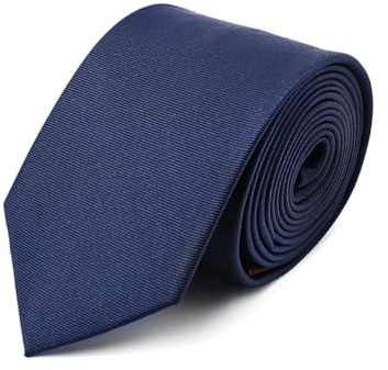 BRERA 67 Cravatta Uomo Blu Elegante in Seta | Cravattino per Completo 150x7 | Cravatte Slim per Vestito da Cerimonia e per Abiti da Lavoro