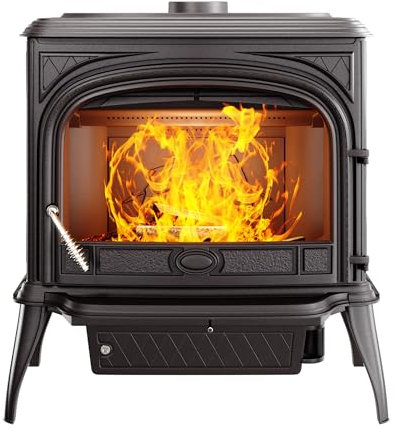 Poêle à bois sans installation, en fonte noire 11,3 kW - Premium NIKA S5 ECO