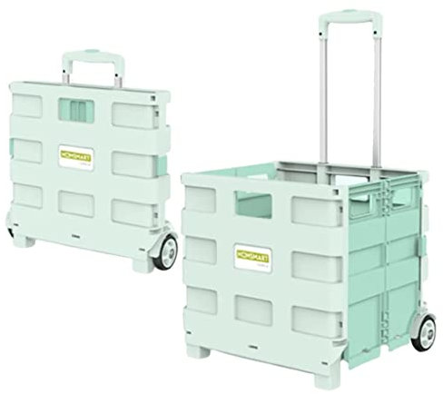 Wheelbarrows Small Trolley Supermarket Shopping and Grocery Shopping Portable Folding Small Trolley Pick Up Express Delivery