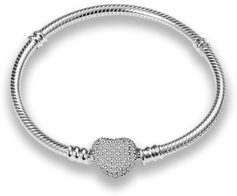 KUNSIR Bracelet Pour Femme for bead charms Argent sterling 925, Bracelet serpentine Compatible avec Pandora Charm bead B2
