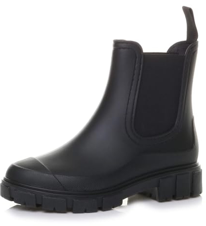 AJVANI Womens ladies wellingtons wellies waterproof chelsea ankle boots size 7 40
