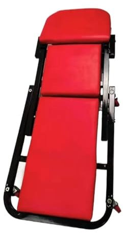 CQJJXKYC Werkstatt hocker Werkstatt Rollhocker Mechaniker Unter Auto Boden Rollbrett Garage Rollbrett Mit 6 Rädern Auto Reparatur Rollbrett Sitz Faltbare Einstellbar(Red)