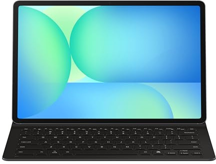Samsung Galaxy - Funda protectora fina (con tecla AI) para Galaxy Tab S10 FE+, plataforma extraíble, experiencia similar a PC, teclado inalámbrico compartido, color negro
