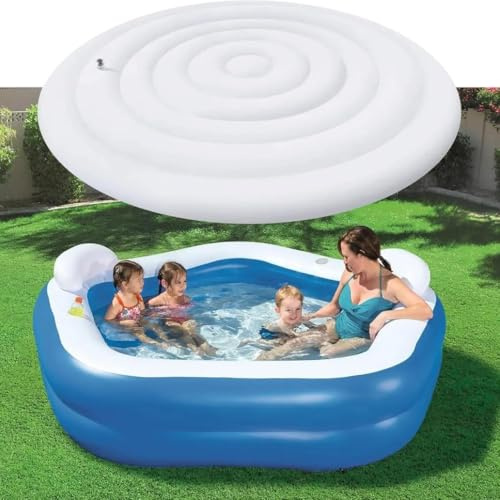 SONGDIQI Carcasa para jacuzzis Inflable, Cubierta de jacuzzis de 165cm, Redonda, con válvula de inflación y deflación(Square 165cm)