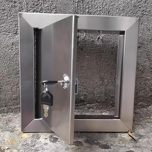 Plumbing Access Panel Stainless Steel Drywall Door Hidden Hatch Cover for Pumps Computer Cables & Sprinkler Systems Inspection Box (22x26in / 550x650mm)