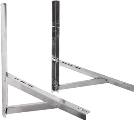 Support de montage pour climatiseur | Support mural pliable multifonction en acier inoxydable pour chauffage mural sans conduit à l'extérieur