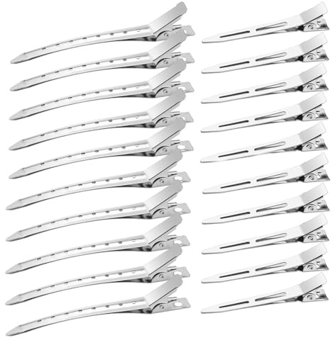 40 Pcs 5.5-9Cm Pinces À Cheveux Professionnelles, Bec De Canard Pinces À Cheveux, Plastique Coiffeur Pince, Pinces À Cheveux Antidérapantes, Pour Femmes Maquillage Et Coiffure Professionnel