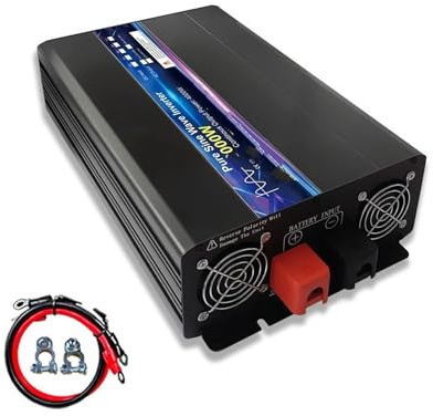 Inverter A Onda Sinusoidale Pura DC 12V 24V 220V 5000W 4000W 8000W 10000W Invertitore Convertitore Tensione 12 220 Potenza Inverter Solare Auto LCD Inverter Convertitore(110-120V 60Hz,48V 8000W)